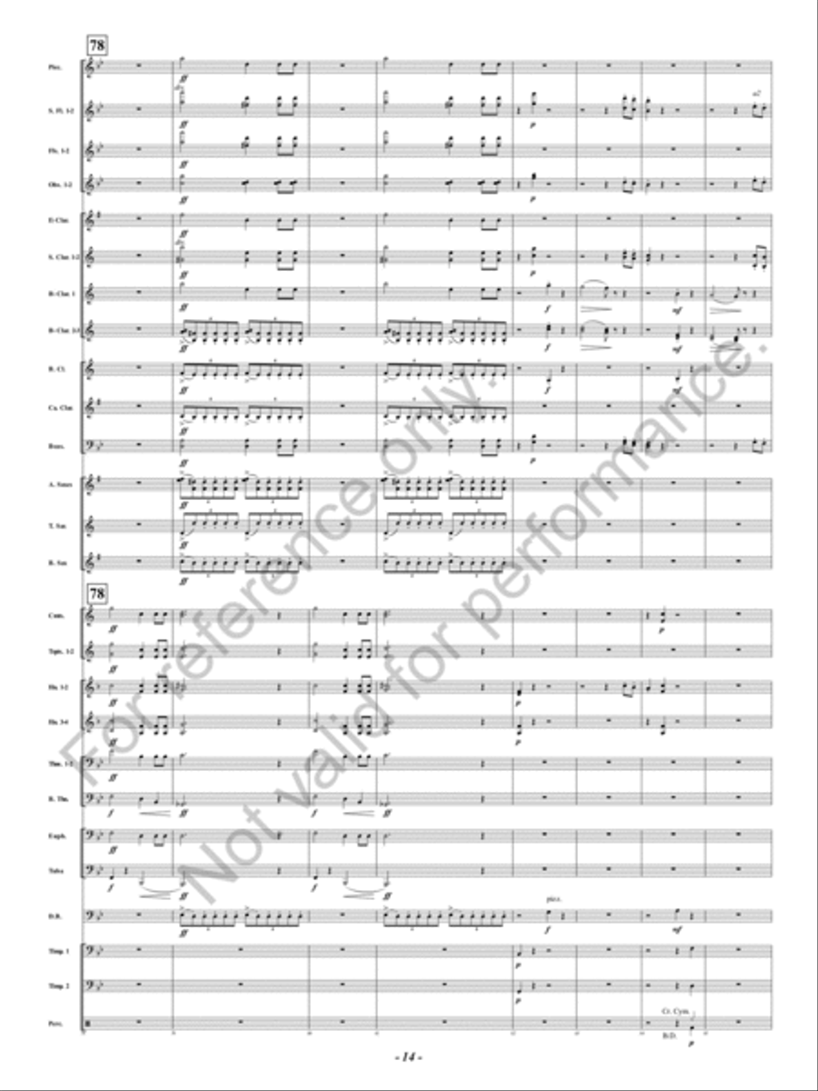 Symphony Fantastique Symphony Fantastique Concert Band scores gallery preview page 15