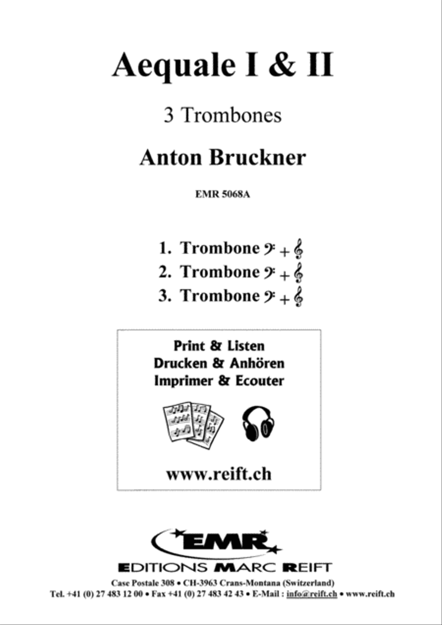 Aequale I & II Trombone Trio scores gallery preview page 2