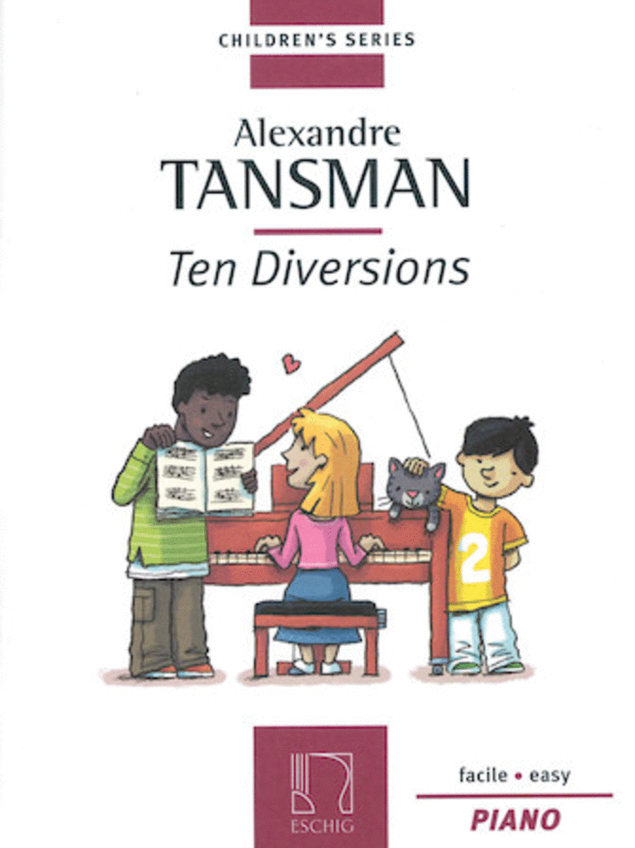 Tansman – 10 Diversions Easy Piano scores gallery preview page 1
