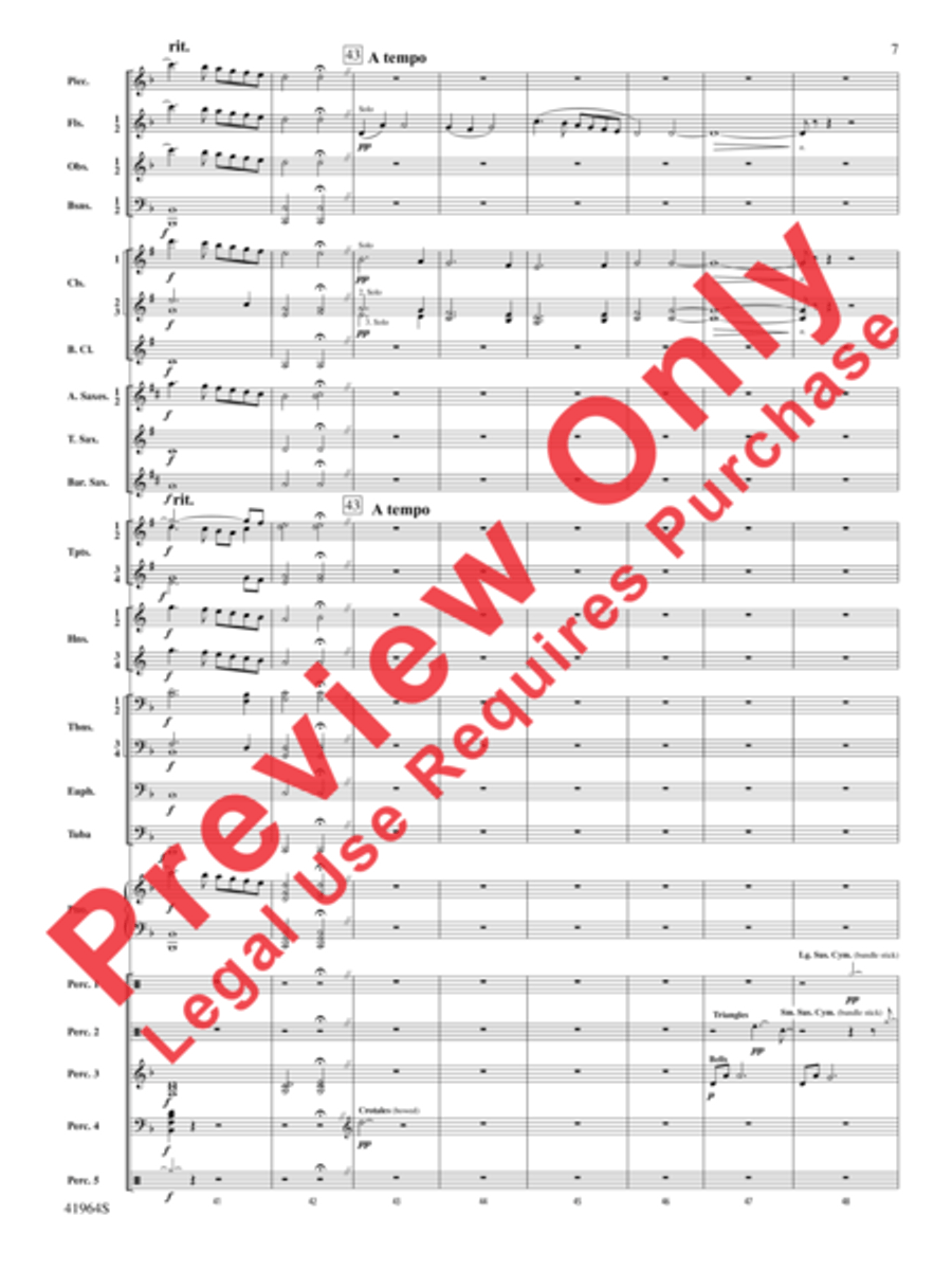 All the Pretty Little Horses Concert Band scores gallery preview page 8