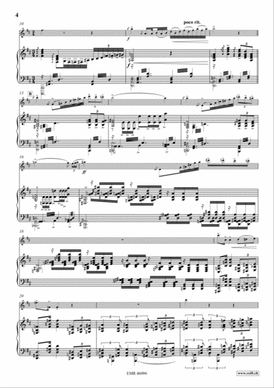 Poeme No. 1 Flute Solo scores gallery preview page 5
