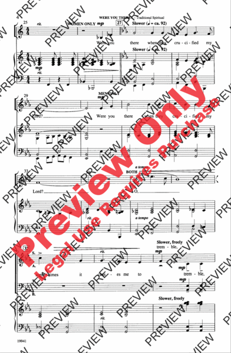 Resurrection Resurrection 4-Part scores gallery preview page 4