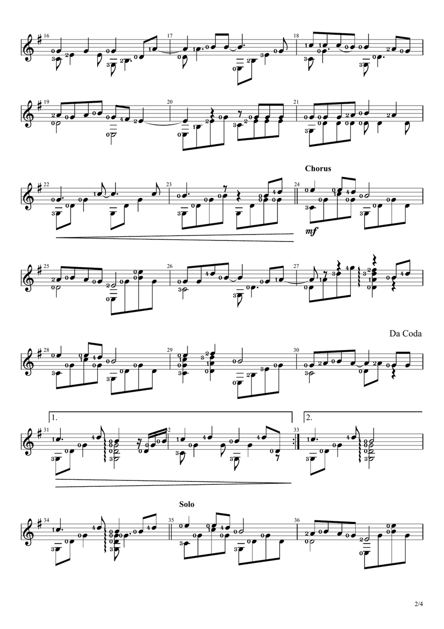 000 Reasons (Bless The Lord), 10 Guitar Solo scores gallery preview page 2