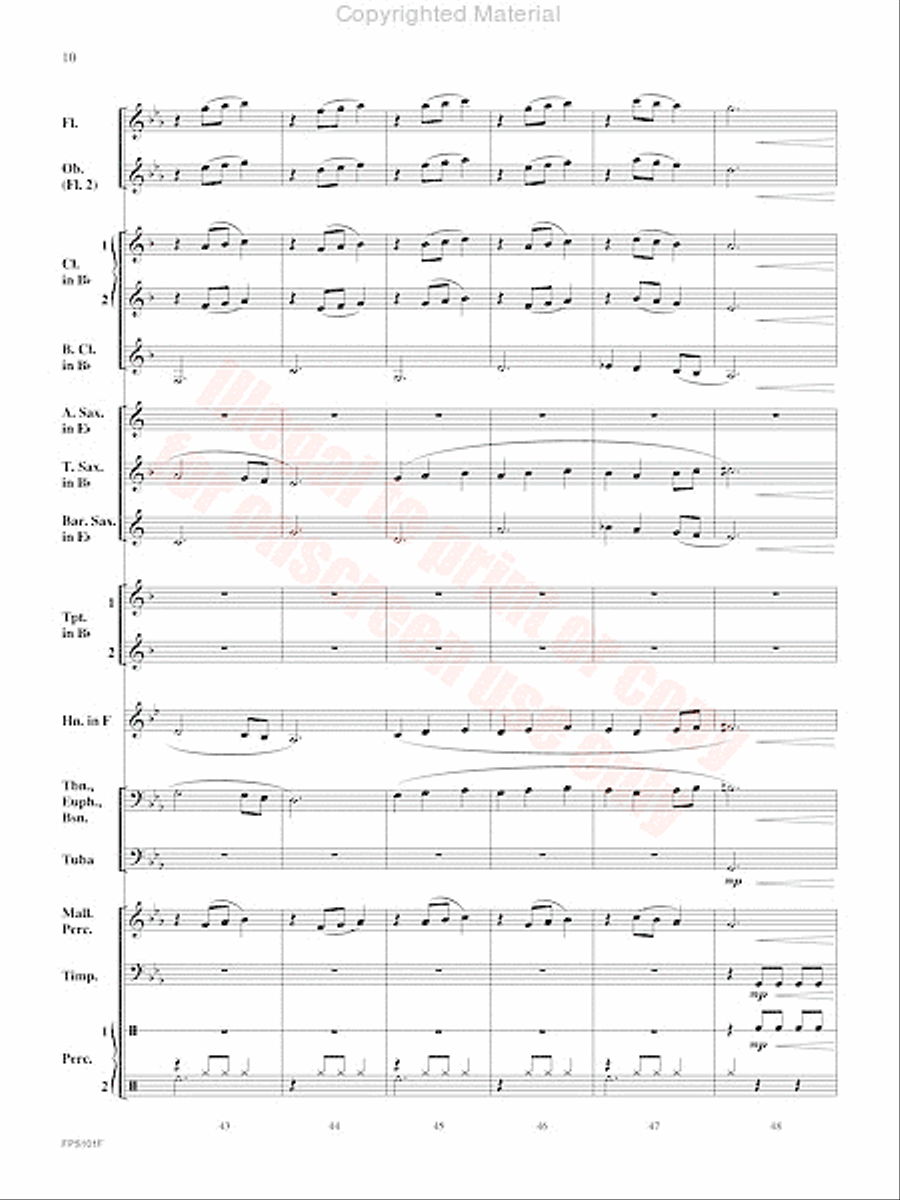Adversary Adversary Concert Band scores gallery preview page 11