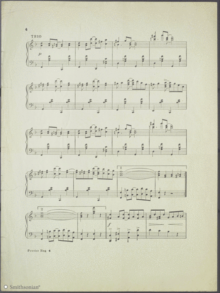 Powder Rag Piano Solo scores gallery preview page 4