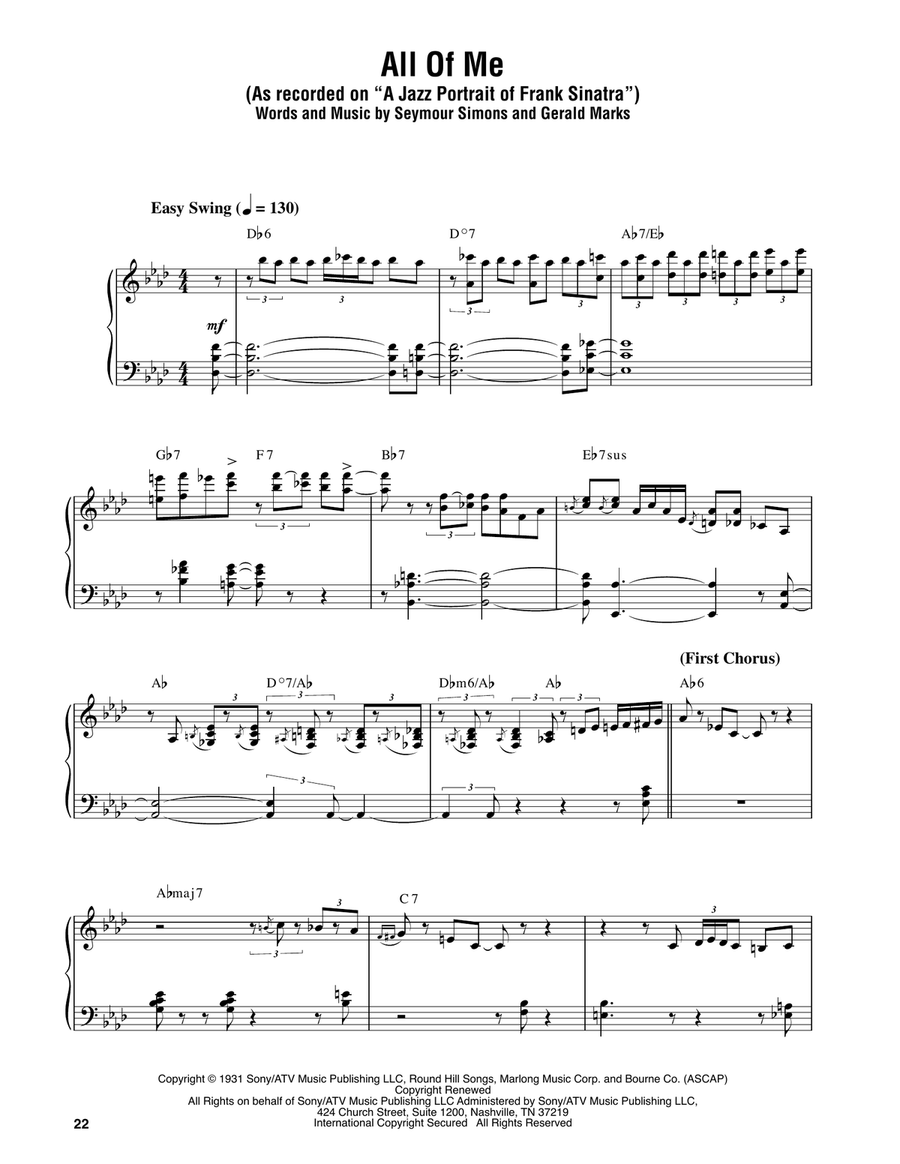 All Of Me Piano scores gallery preview page 1