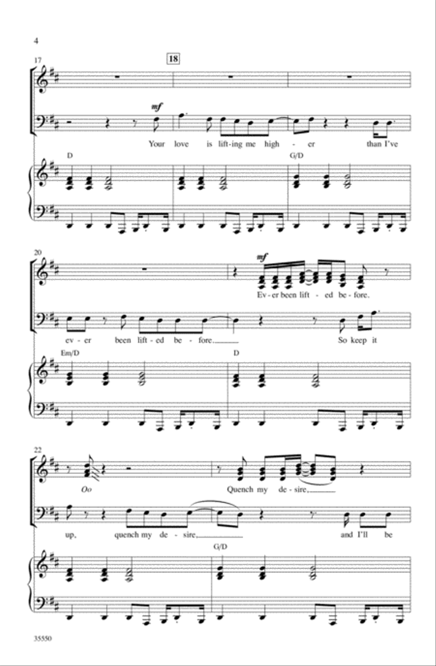 (Your Love Keeps Lifting Me) Higher and Higher Choir scores gallery preview page 3