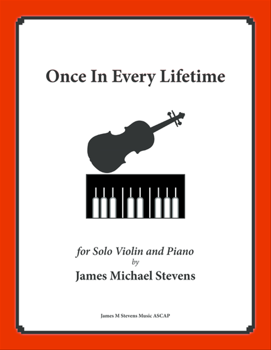 Once In Every Lifetime (Solo Violin & Piano) Violin Solo scores gallery preview page 1