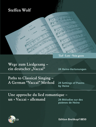 Book cover for Paths to Classical Singing - A German "Vaccai" Method