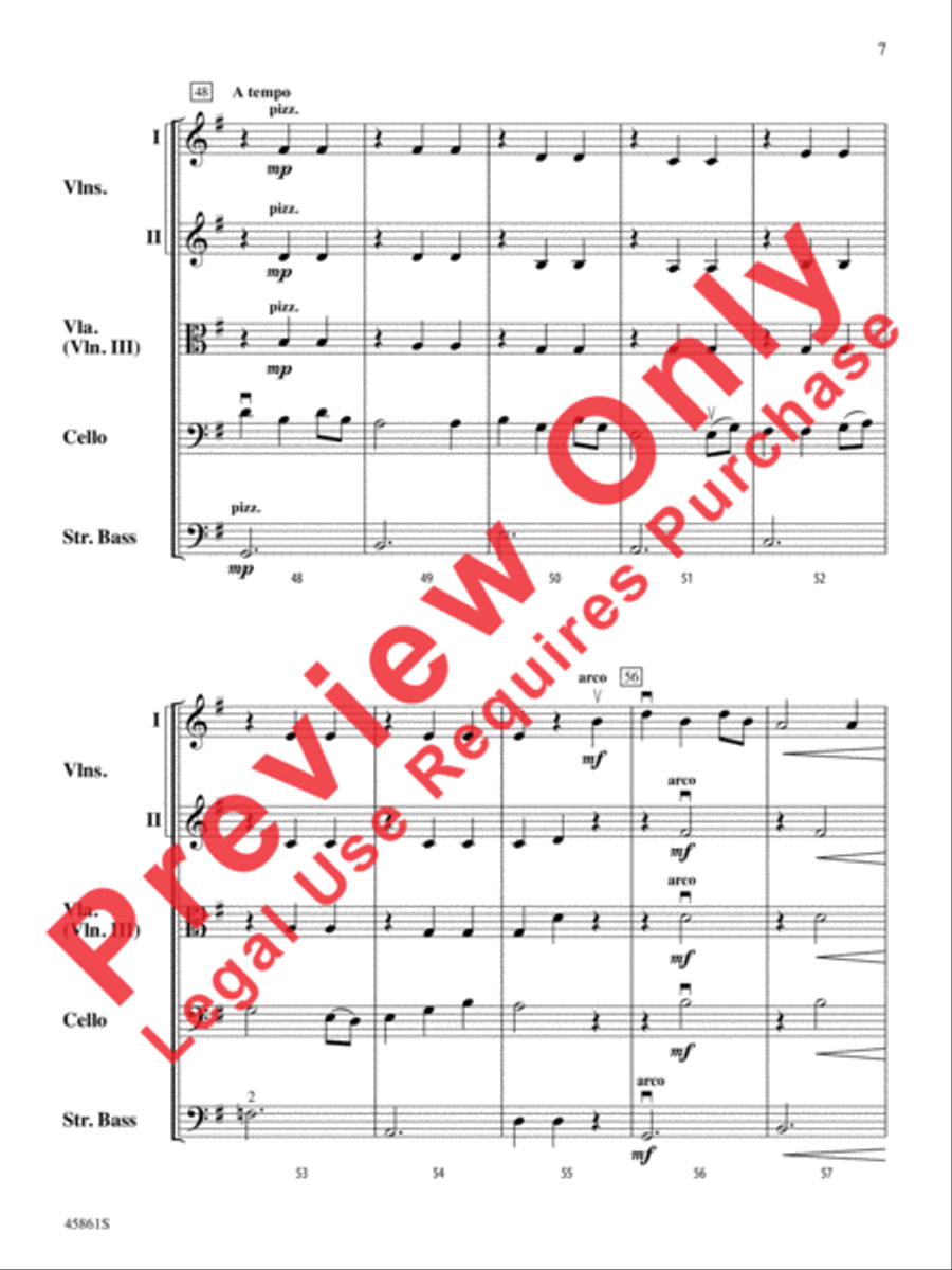 Beauteous Spirit String Orchestra scores gallery preview page 7