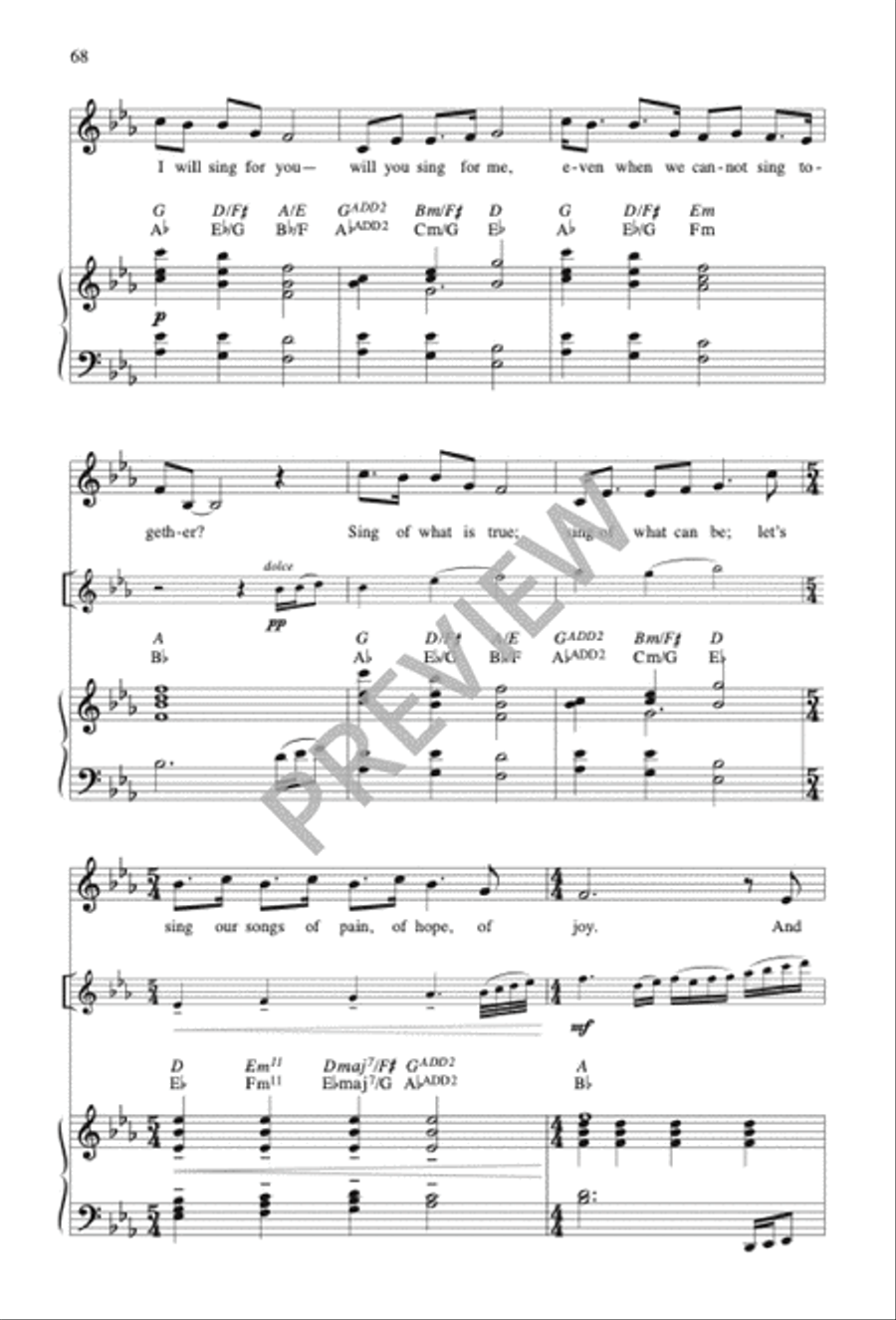 Sing No Empty Alleluias Sacred scores gallery preview page 62