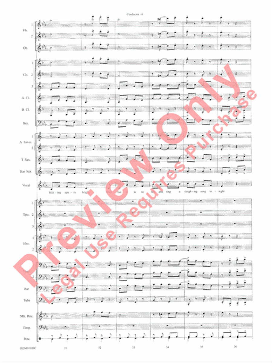 The Ultimate Christmas Sing-Along Concert Band scores gallery preview page 8