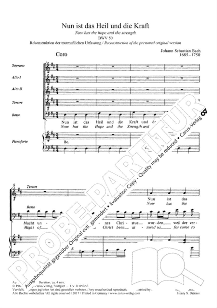 Now has the hope and the strength (Nun ist das Heil und die Kraft) 4-Part scores gallery preview page 6
