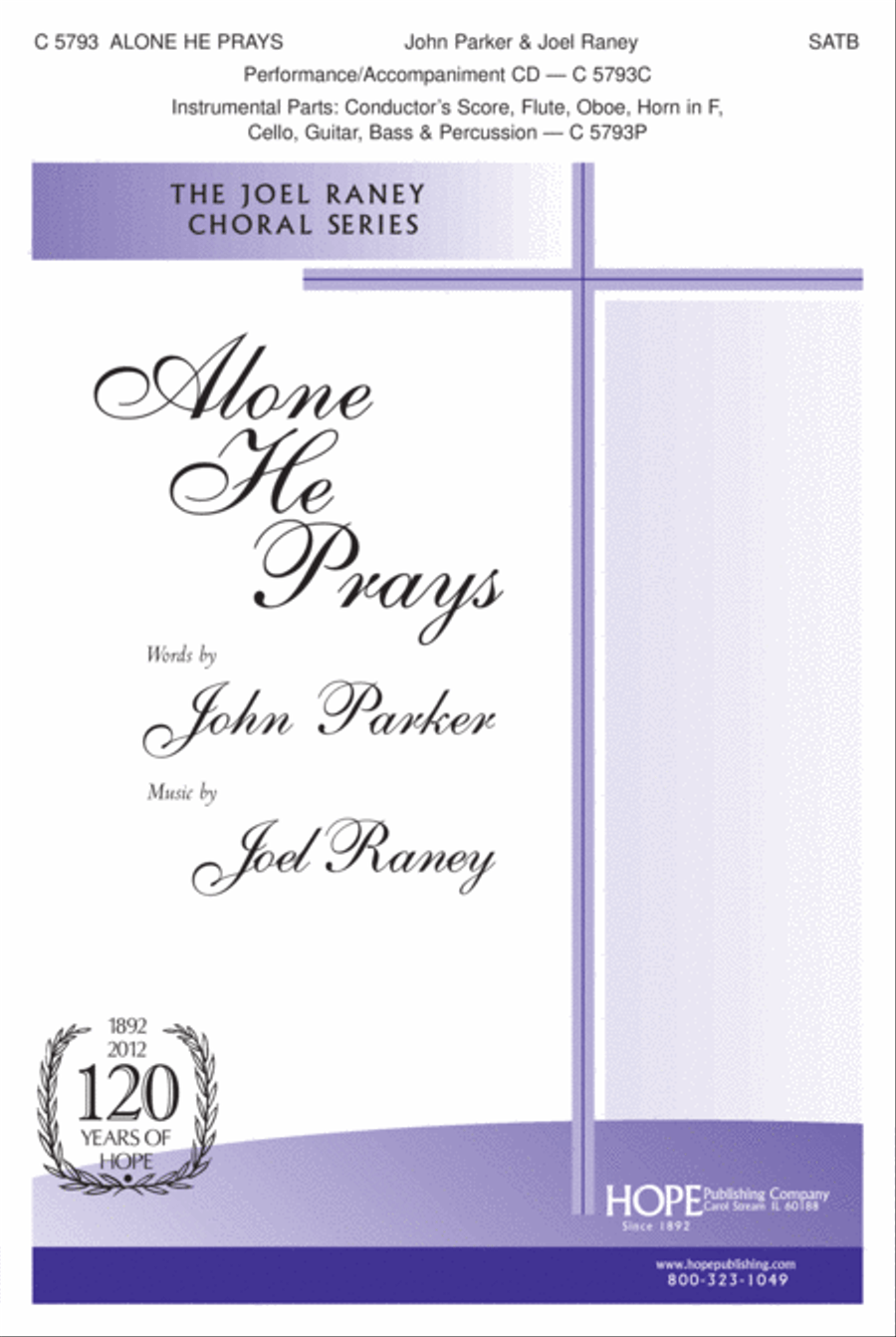 Alone He Prays 4-Part scores gallery preview page 2