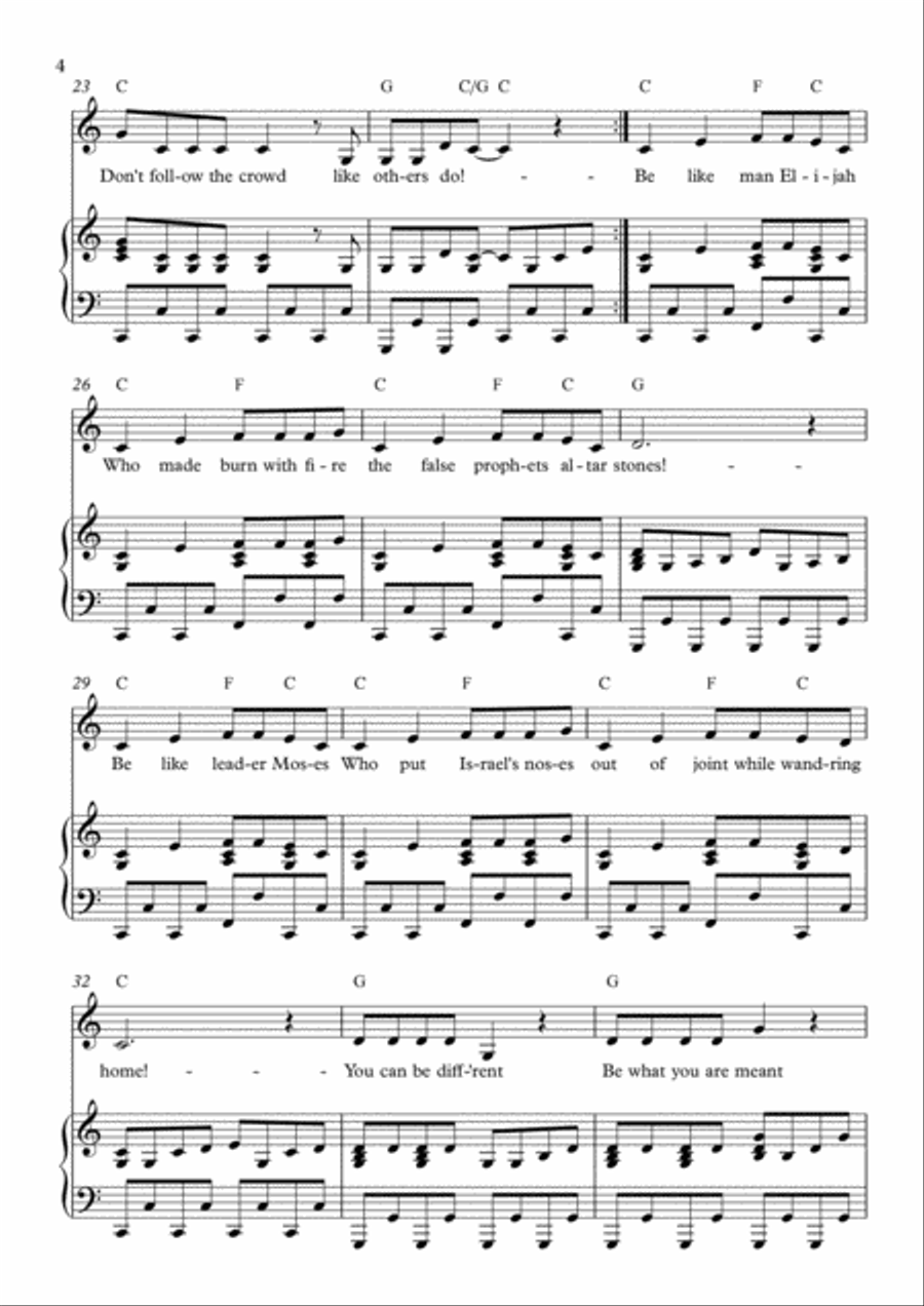 Be Different Voice scores gallery preview page 4
