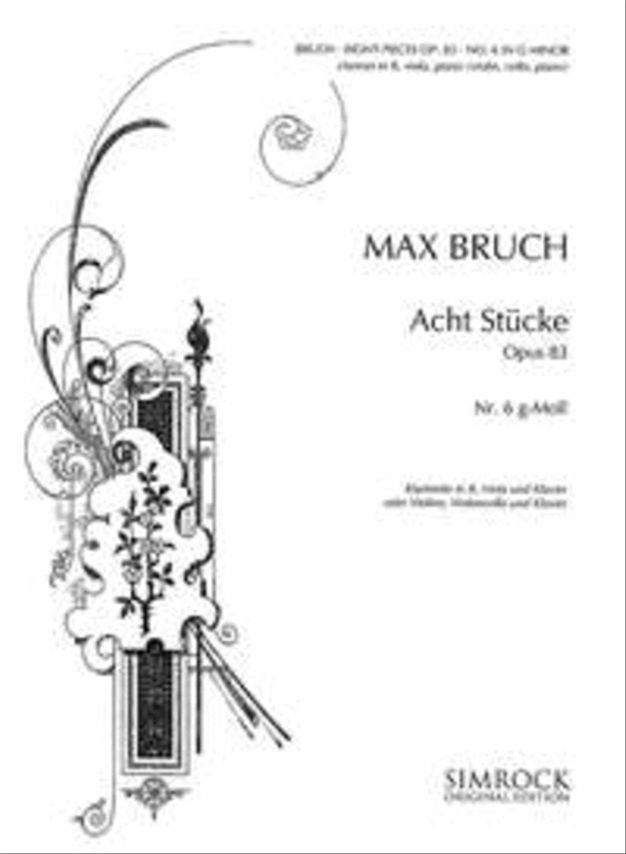 Stucke(8) 6 G Op.83 Stucke(8) 6 G Op.83 Clarinet scores gallery preview page 1