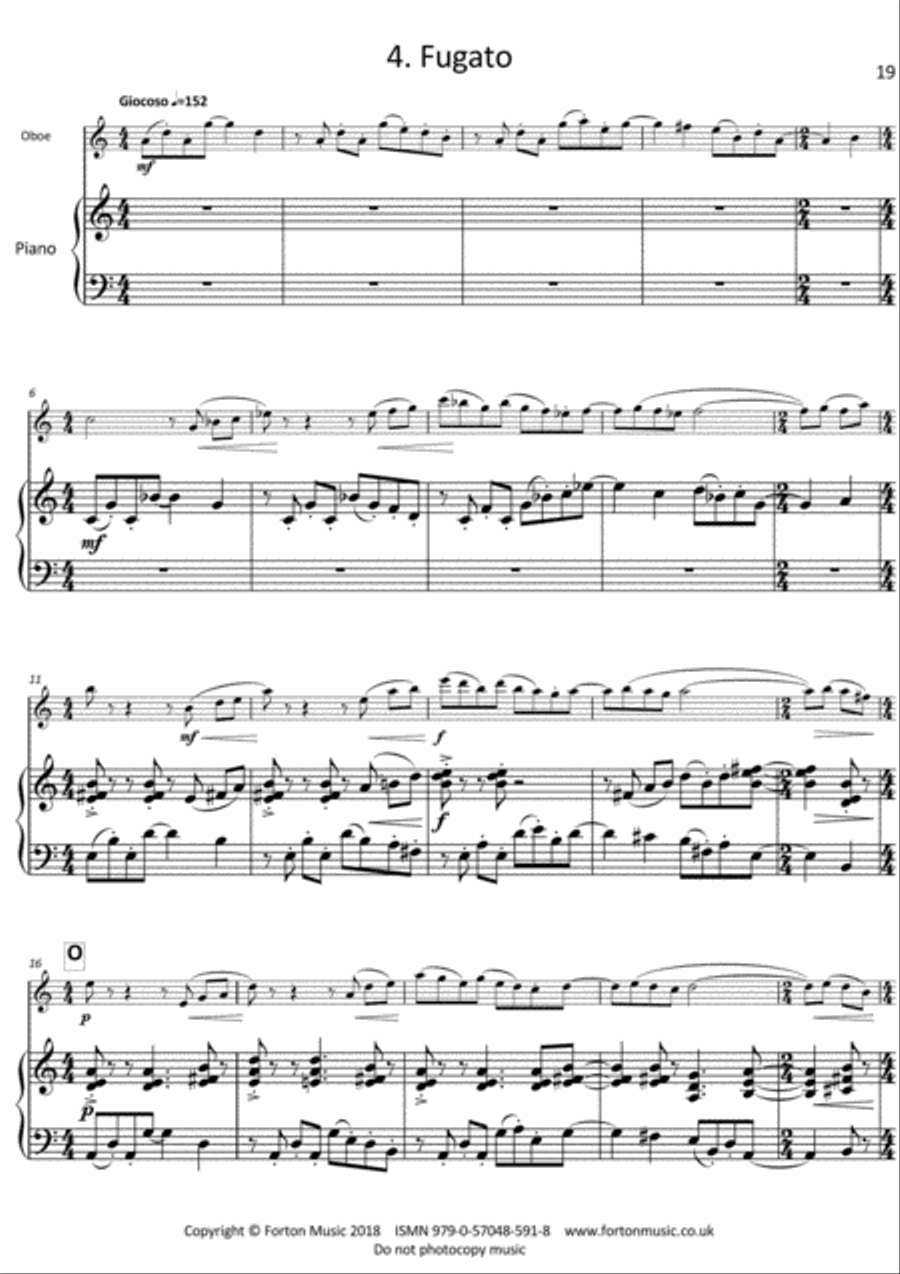 Suite for Oboe and Piano Suite for Oboe and Piano Piano Accompaniment scores gallery preview page 5