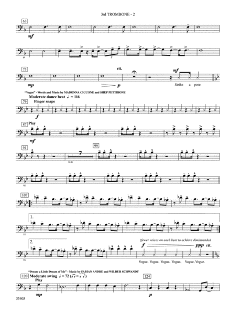 Prime Time Tuesday: 3rd Trombone Concert Band scores gallery preview page 2