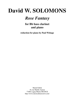 David Warin Solomons: Rose Fantasy for Bb bass clarinet and piano
