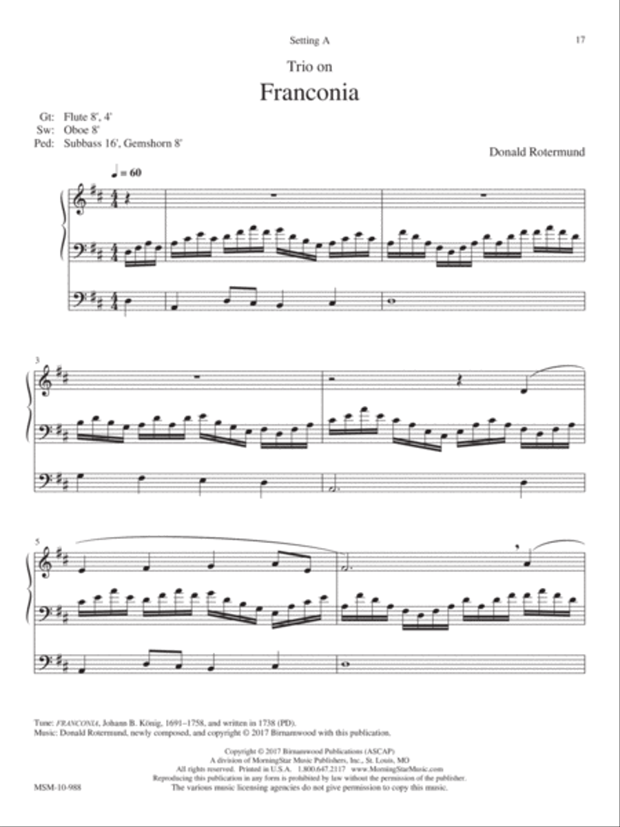 Franconia Organ scores gallery preview page 1