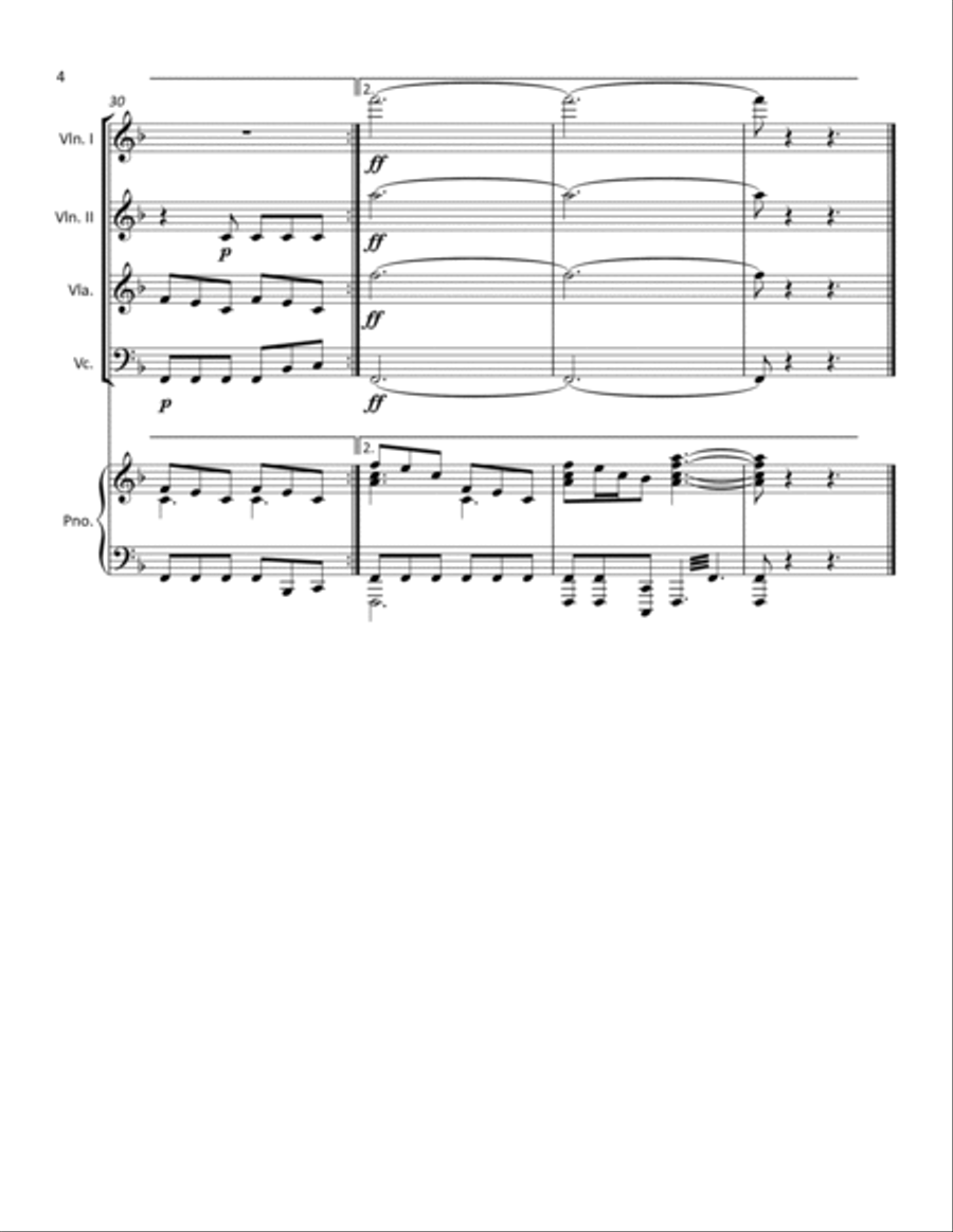 He Is Exalted Piano Quintet scores gallery preview page 5