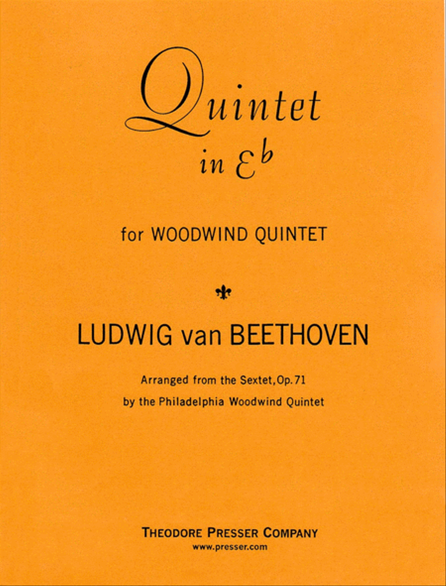 Quintet in E-Flat Woodwind Quintet scores gallery preview page 1