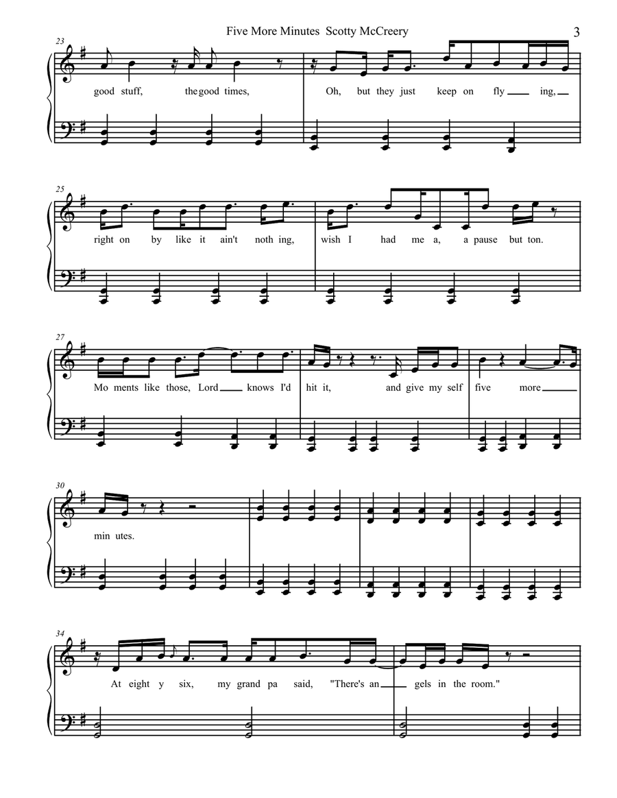 Five More Minutes Small Ensemble scores gallery preview page 3