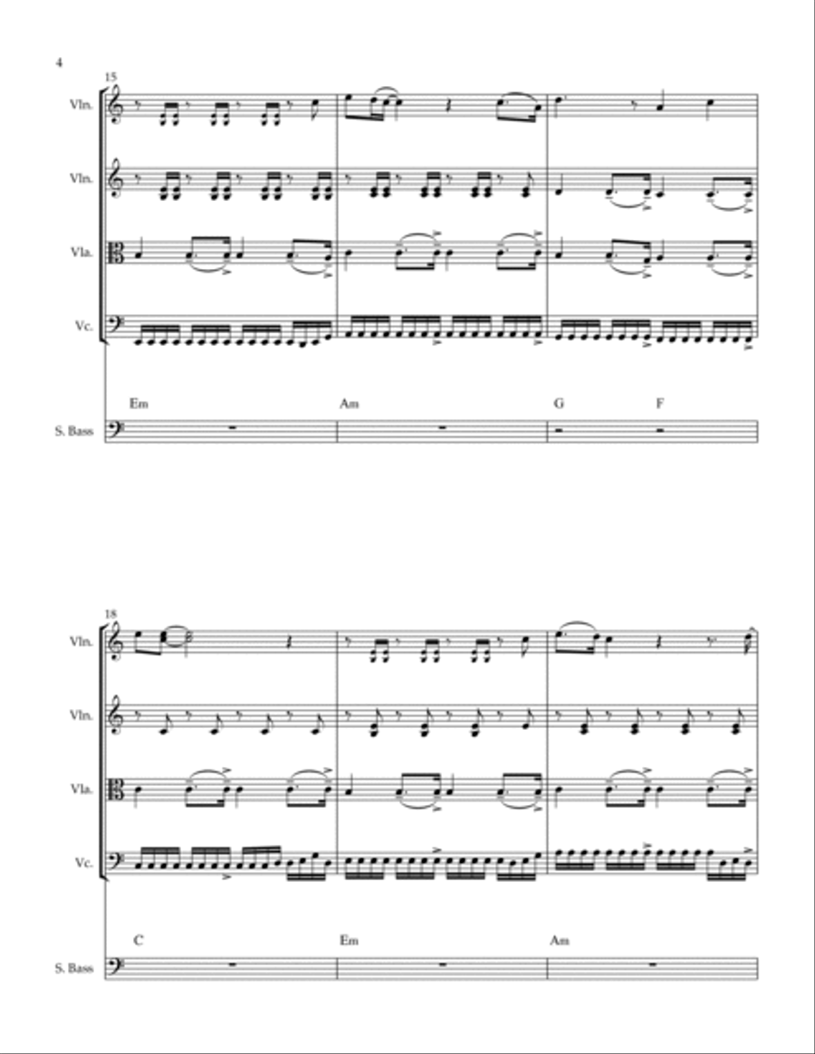 Do You Realize?? String Quintet scores gallery preview page 6