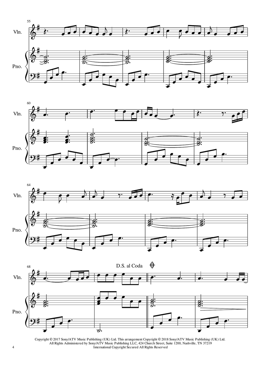 Perfect Violin Solo scores gallery preview page 4