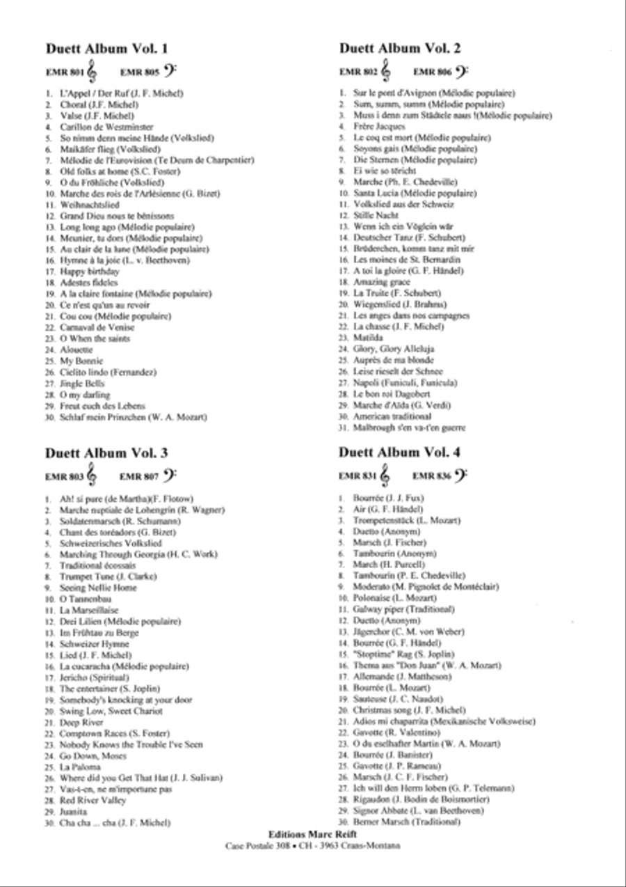 Duet Album Vol. 4 Trumpet Duet scores gallery preview page 3