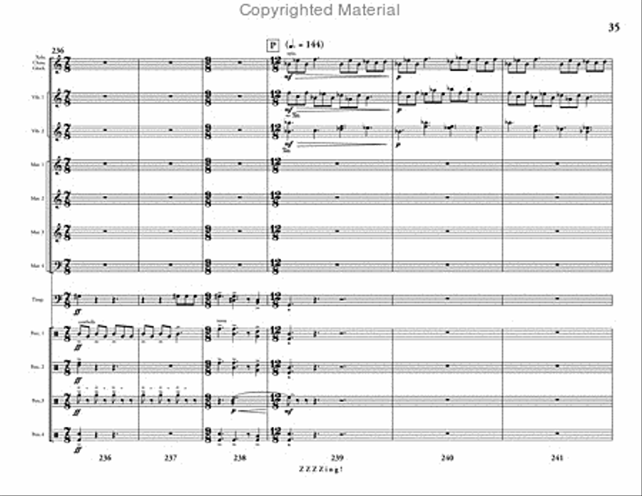 ZZZZing! Percussion Ensemble scores gallery preview page 36