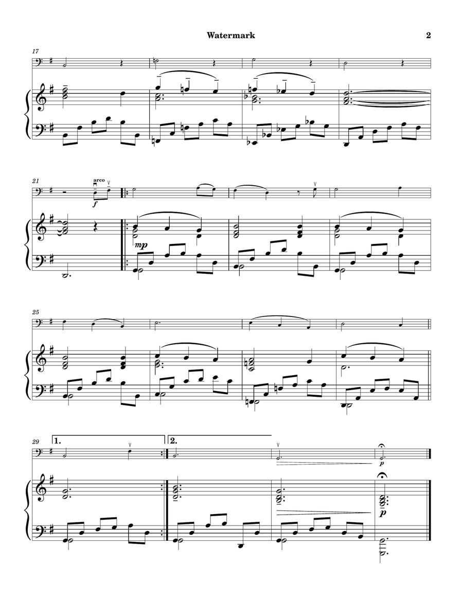Watermark String Duet scores gallery preview page 2