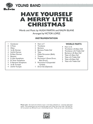Book cover for Have Yourself a Merry Little Christmas: Score