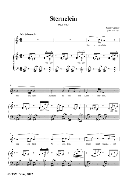 Jenner-Sternelein,in d minor,Op.4 No.3