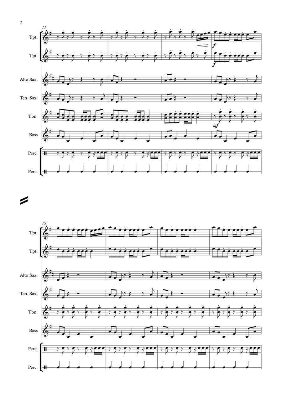 Du Hast Small Ensemble scores gallery preview page 2