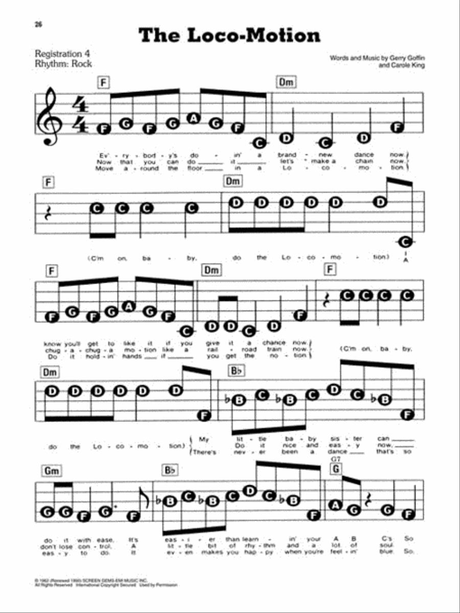 Carole King Electronic Keyboard scores gallery preview page 4