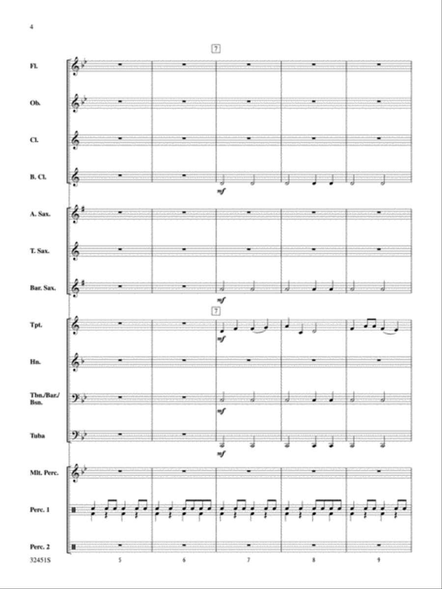 Dragon Dance Concert Band scores gallery preview page 3