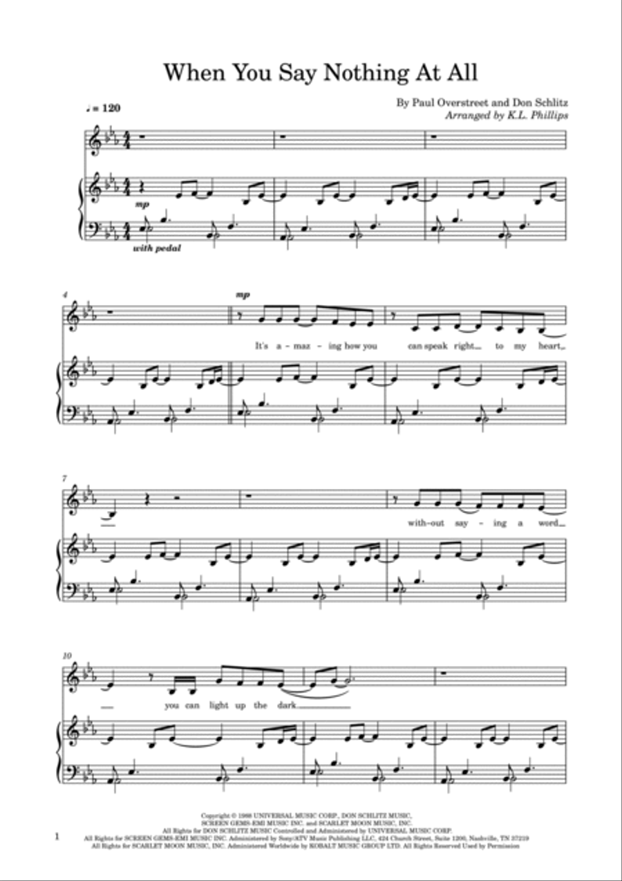 When You Say Nothing At All Voice scores gallery preview page 2