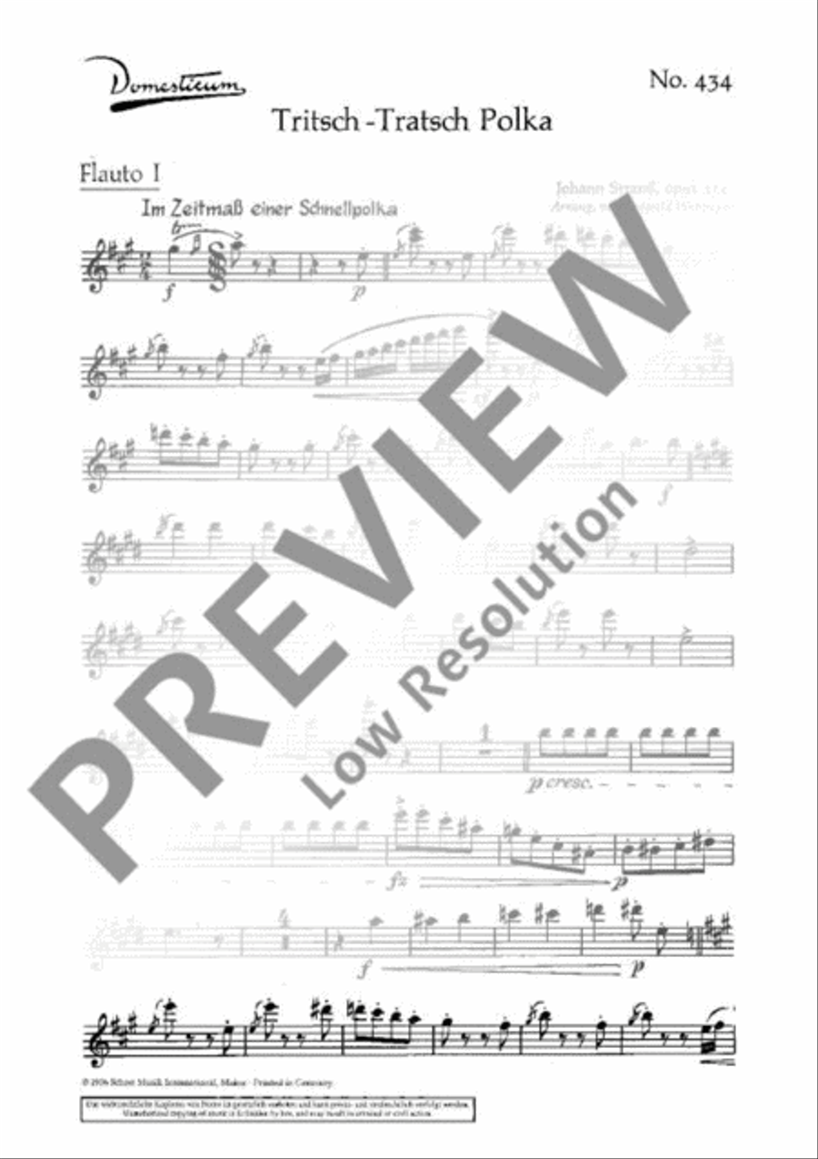 Tritsch-Tratsch Polka Orchestra scores gallery preview page 18