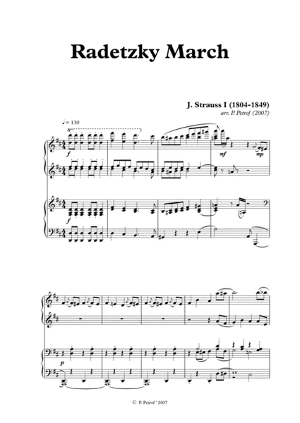 Radetzky March - for piano 4 hands image number null