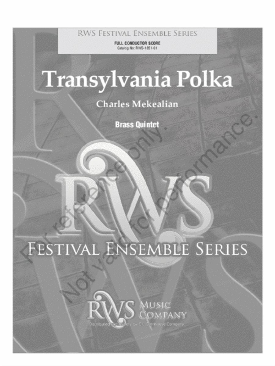 Transylvania Polka Brass Quintet scores gallery preview page 2