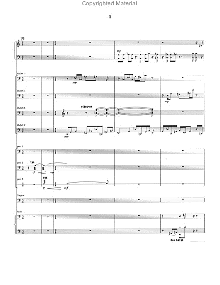 Song of Middle Earth Percussion Ensemble scores gallery preview page 6