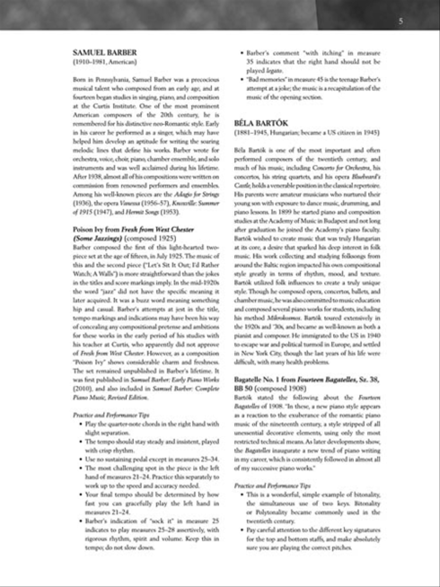 The 20th Century – Upper Intermediate Level Piano Solo scores gallery preview page 7