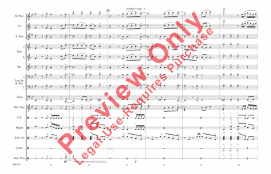 Permission to Dance Marching Band scores gallery preview page 7