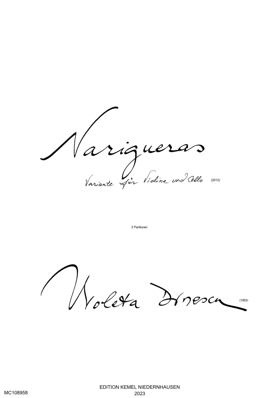 Narigueras Cello scores gallery preview page 1