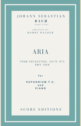 Book cover for Bach Air from Suite No.3 (for Euphonium T.C. and Piano)