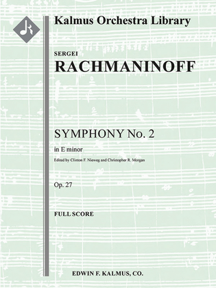 Book cover for Symphony No. 2 in E minor, Op. 27