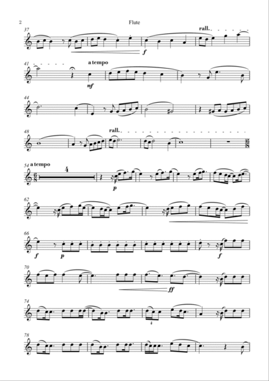 Happier Than Ever Flute Solo scores gallery preview page 2