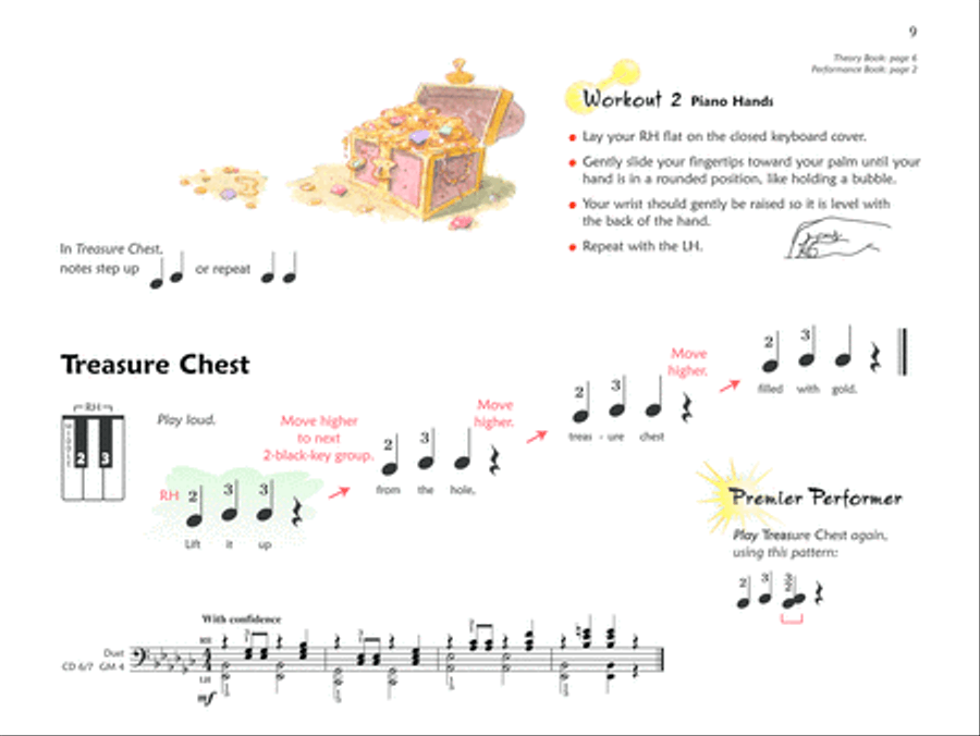 Premier Piano Course Lesson Book, Book 1A Piano Method scores gallery preview page 9