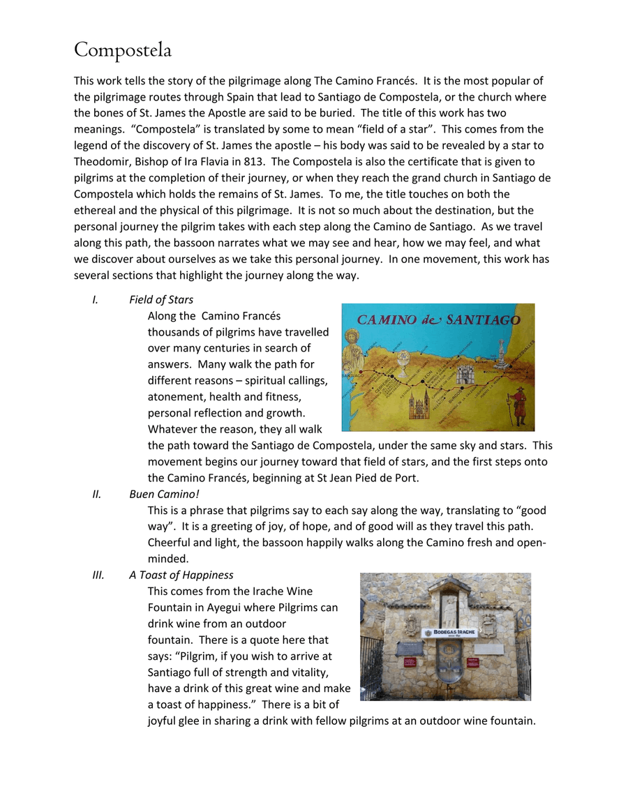 Compostela for solo bassoon Bassoon Solo scores gallery preview page 3